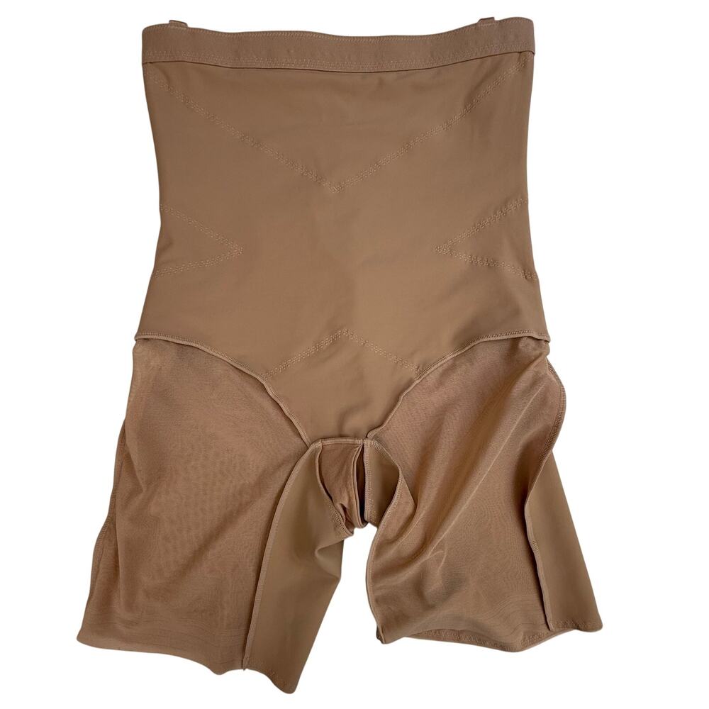 Honeylove SuperPower Mid Thigh Bodysuit Shapewear Nude XL - Picture 13 of 15